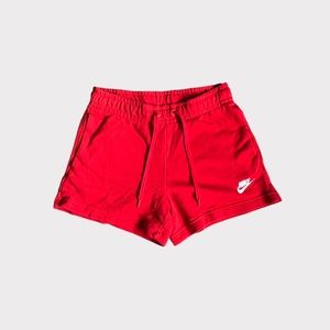 Nike Women Red Cotton Shorts
